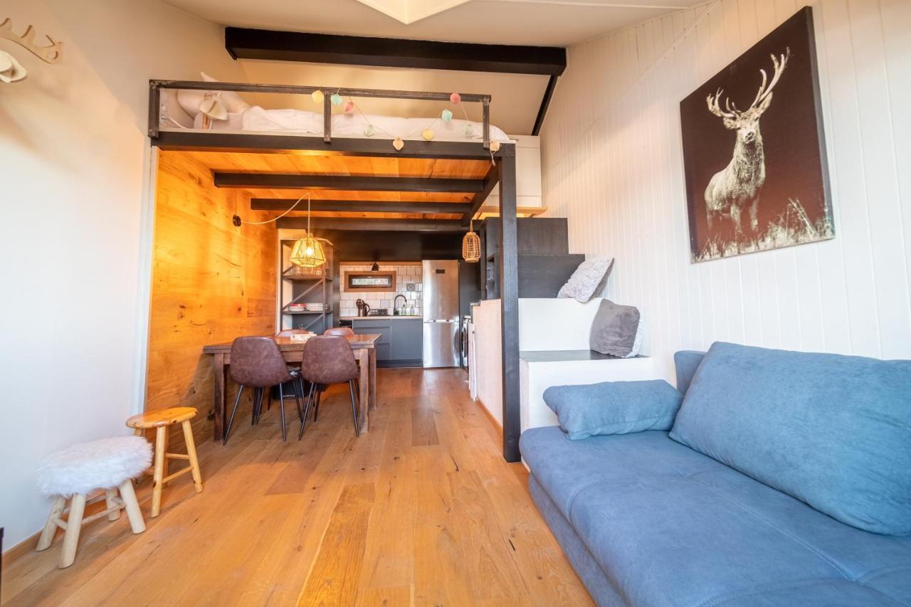 Апартаменты Le Cerf - Duplex Avec Superbe Vue Montagne Лез-Англь Экстерьер фото