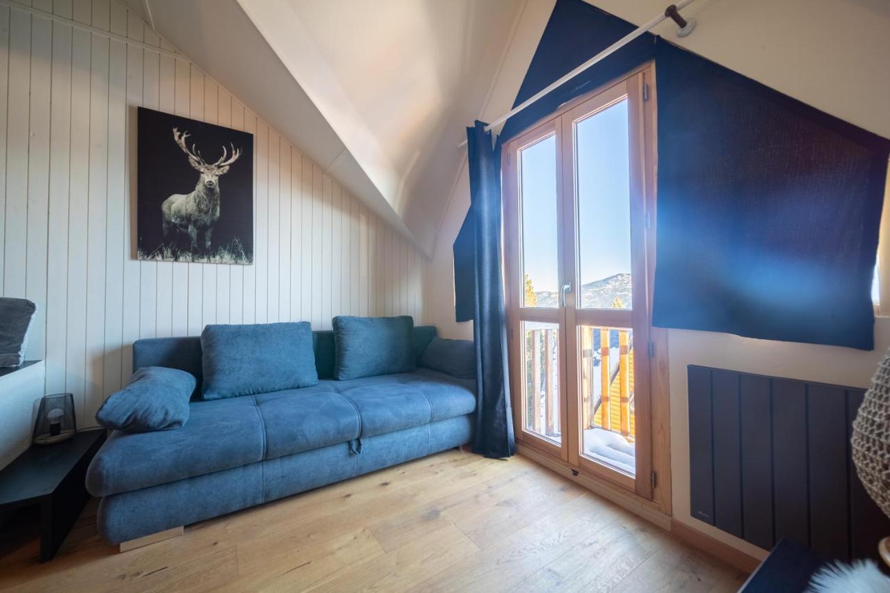 Апартаменты Le Cerf - Duplex Avec Superbe Vue Montagne Лез-Англь Экстерьер фото