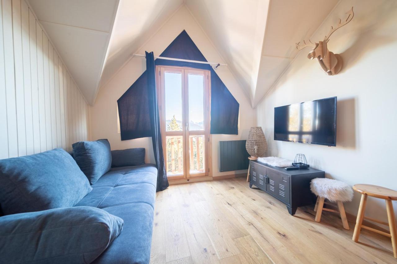 Апартаменты Le Cerf - Duplex Avec Superbe Vue Montagne Лез-Англь Экстерьер фото